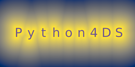 The Python for Data Science logo, created in Python!